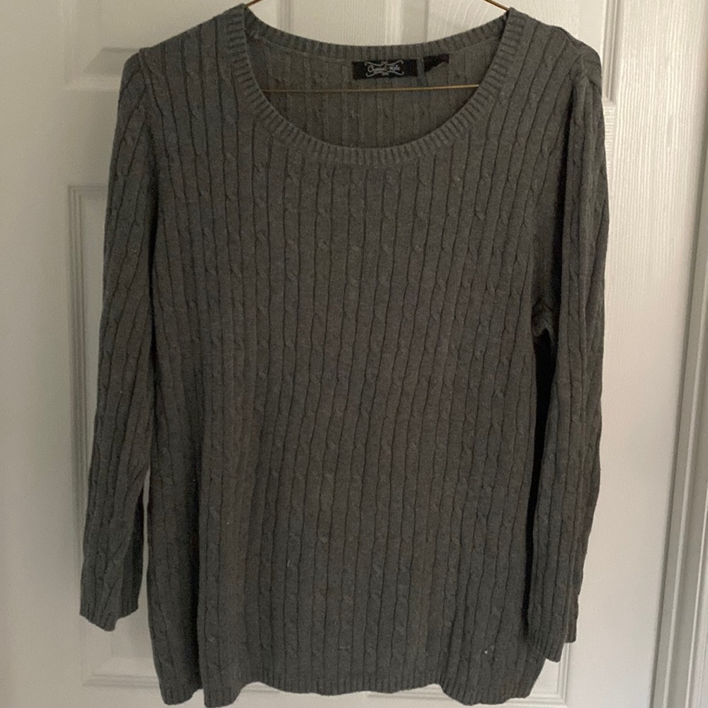 Cable knit sweater